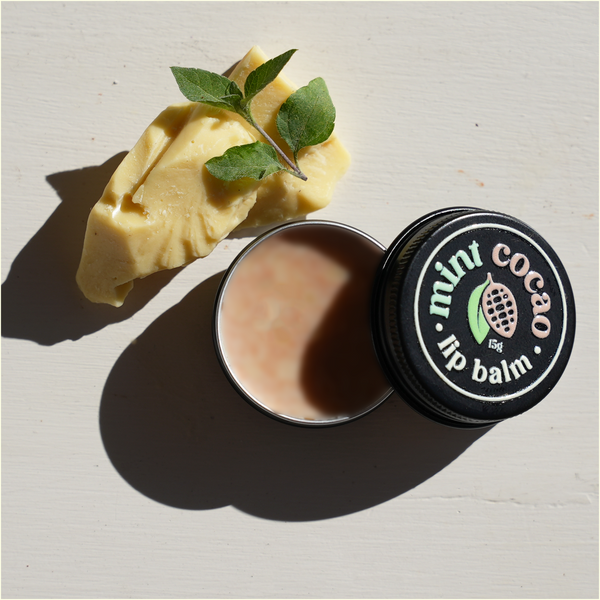 Mint cacao tallow lip balm – The Tallo Co