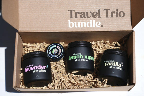 Three scented tallow balm jars bundle – The Tallo Co