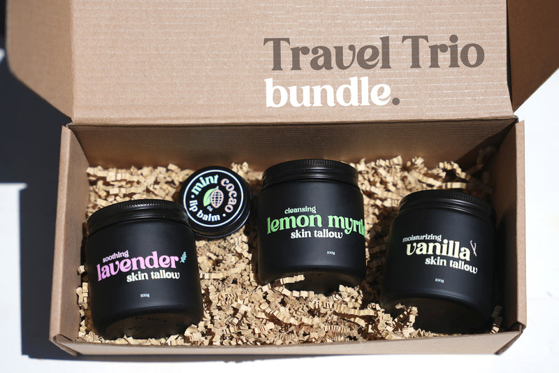 Three scented tallow balm jars bundle – The Tallo Co